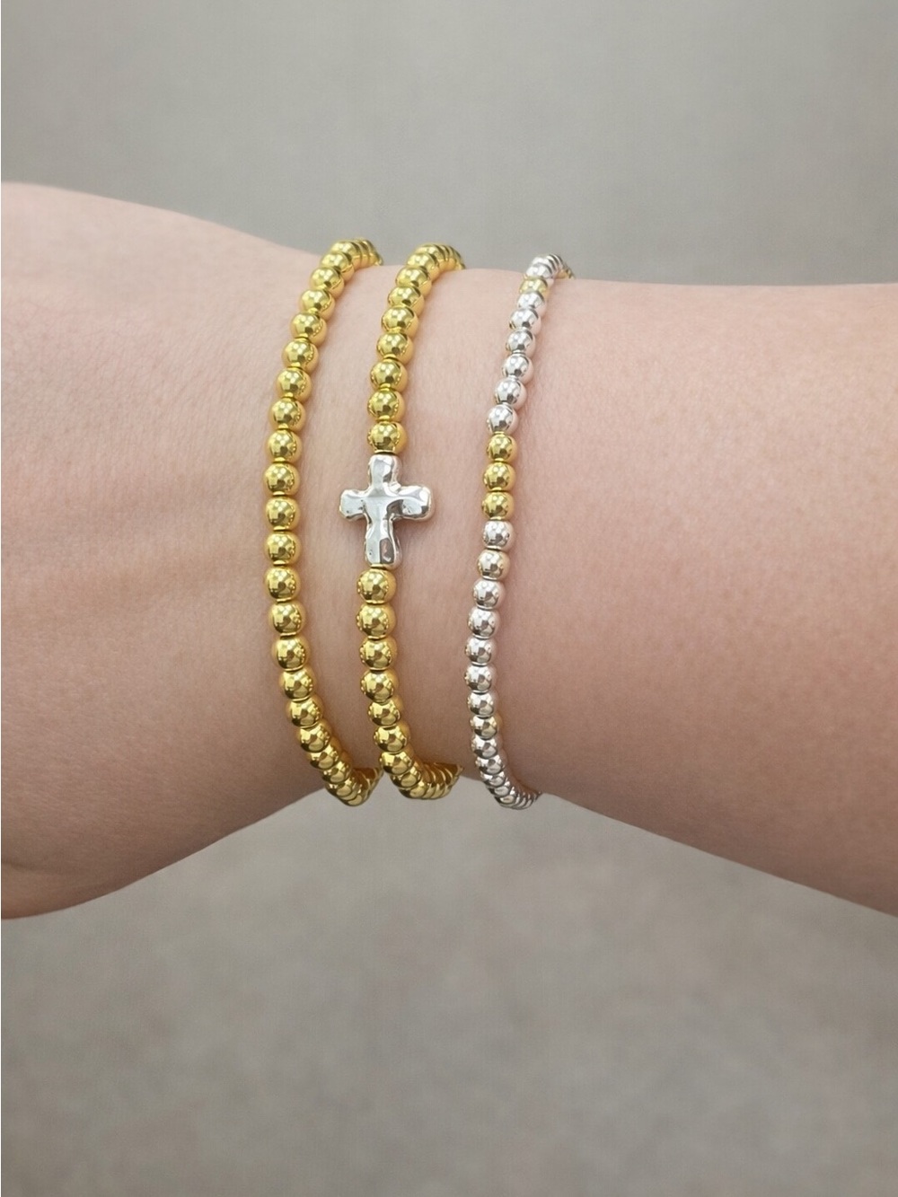 Mixed Metal Bracelet Set of 3